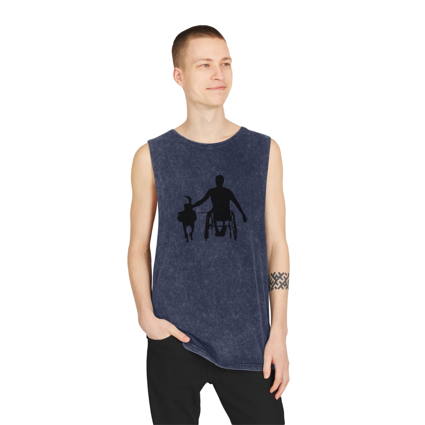 Empowerment Stonewash Tank Top for Active Living