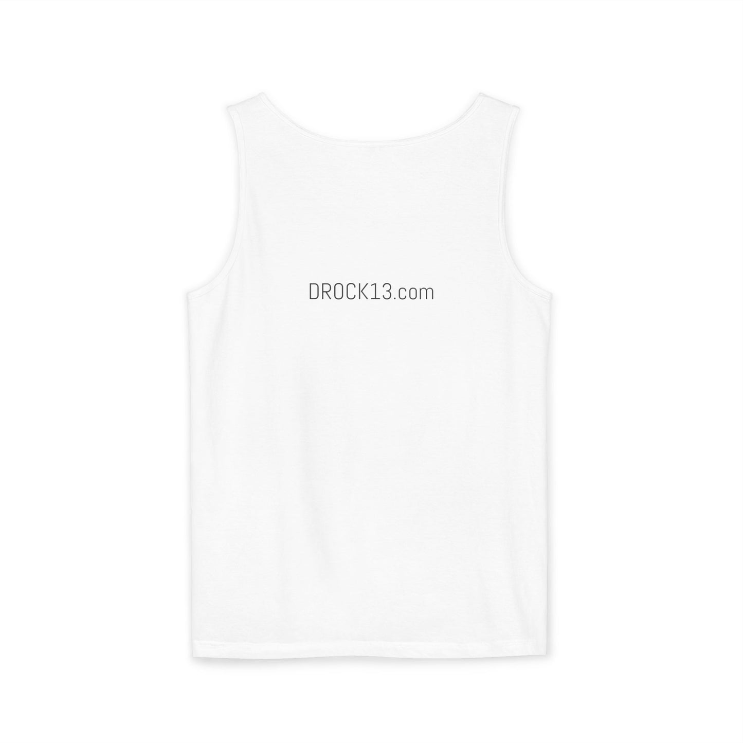 Unisex Garment-Dyed Tank Top - 'DROCK SUPPORT' - Casual Comfort for Every Occasion