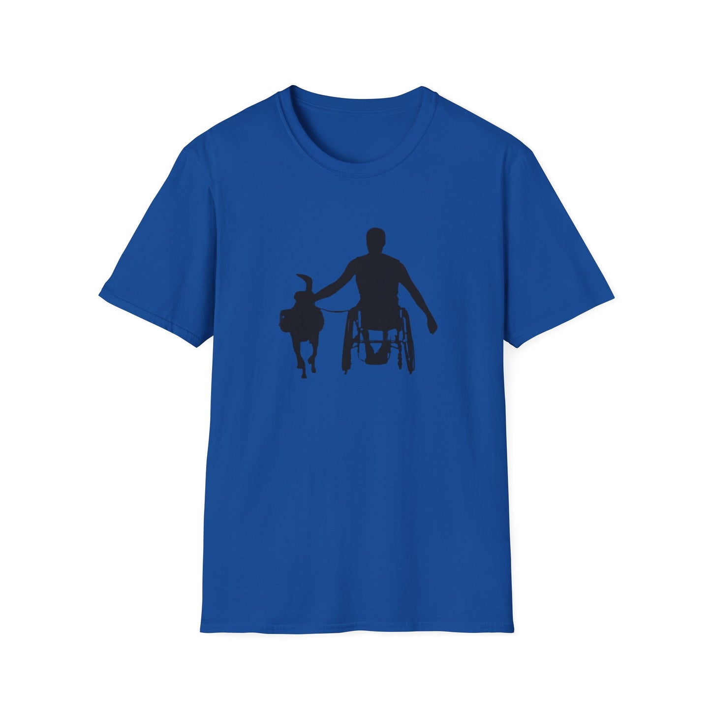Empathy in Motion Unisex Softstyle T-Shirt – Inclusive Design for Pet Lovers