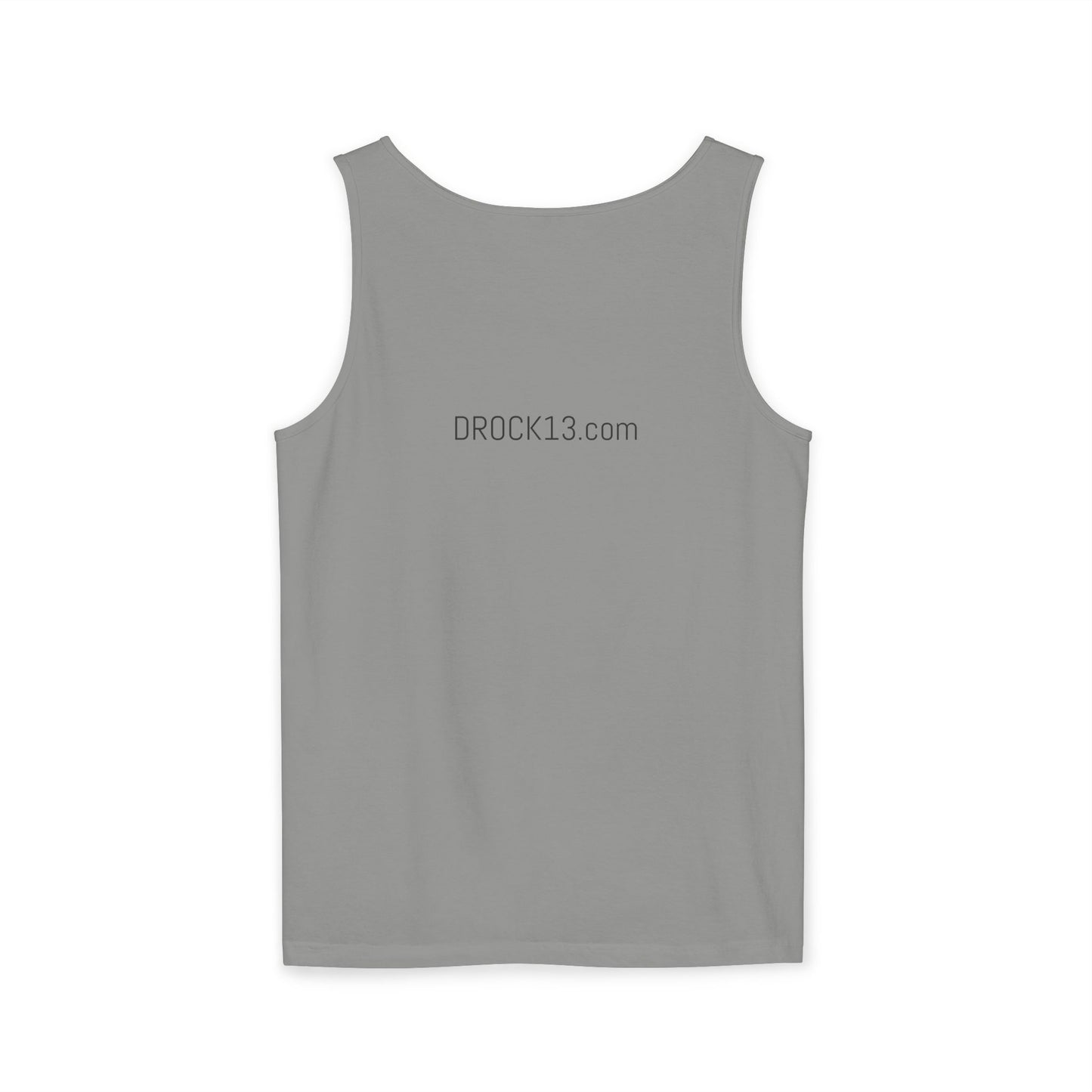 Unisex Garment-Dyed Tank Top - 'DROCK SUPPORT' - Casual Comfort for Every Occasion