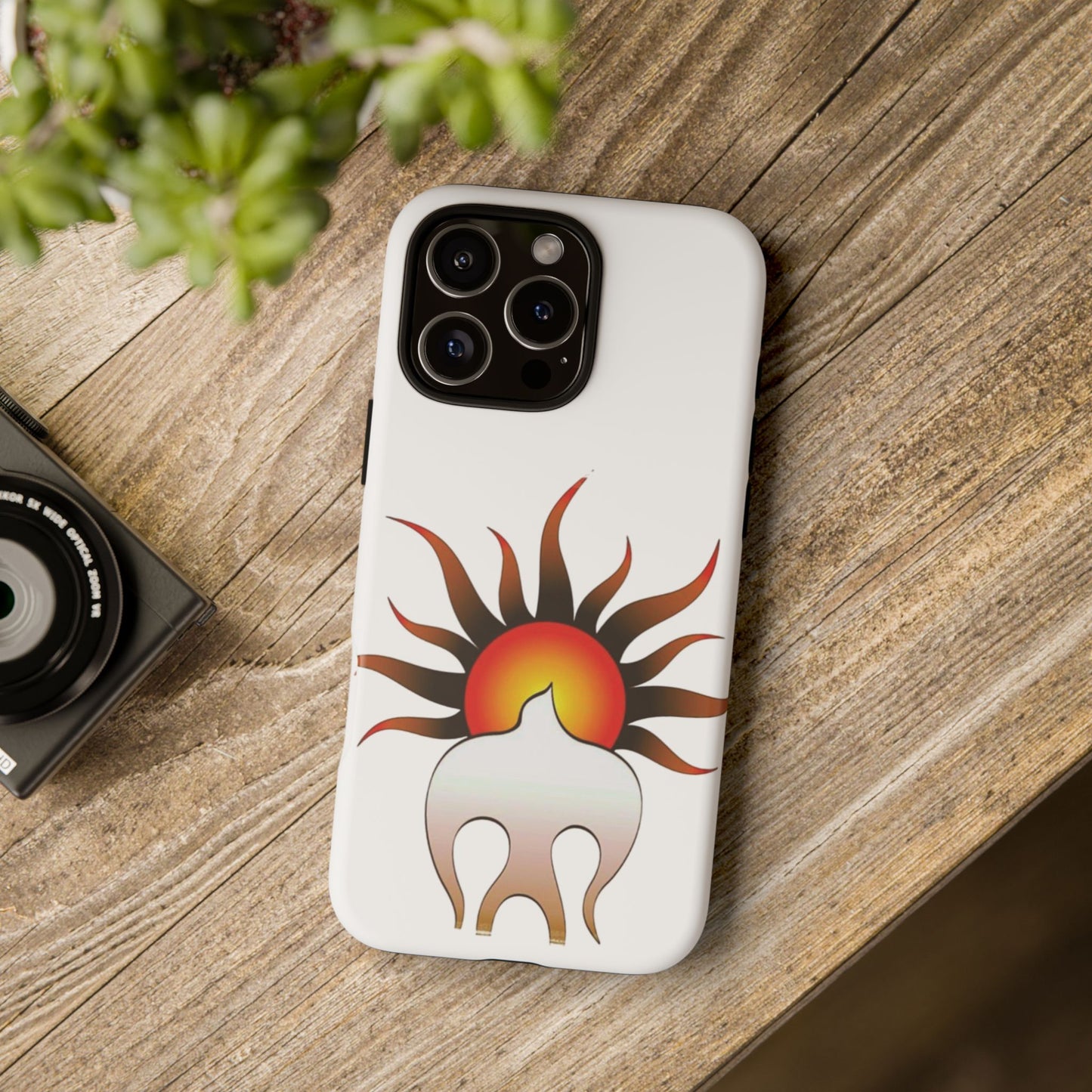 Sunburst Tough Phone Case – Stylish Protection for Outdoor Enthusiasts