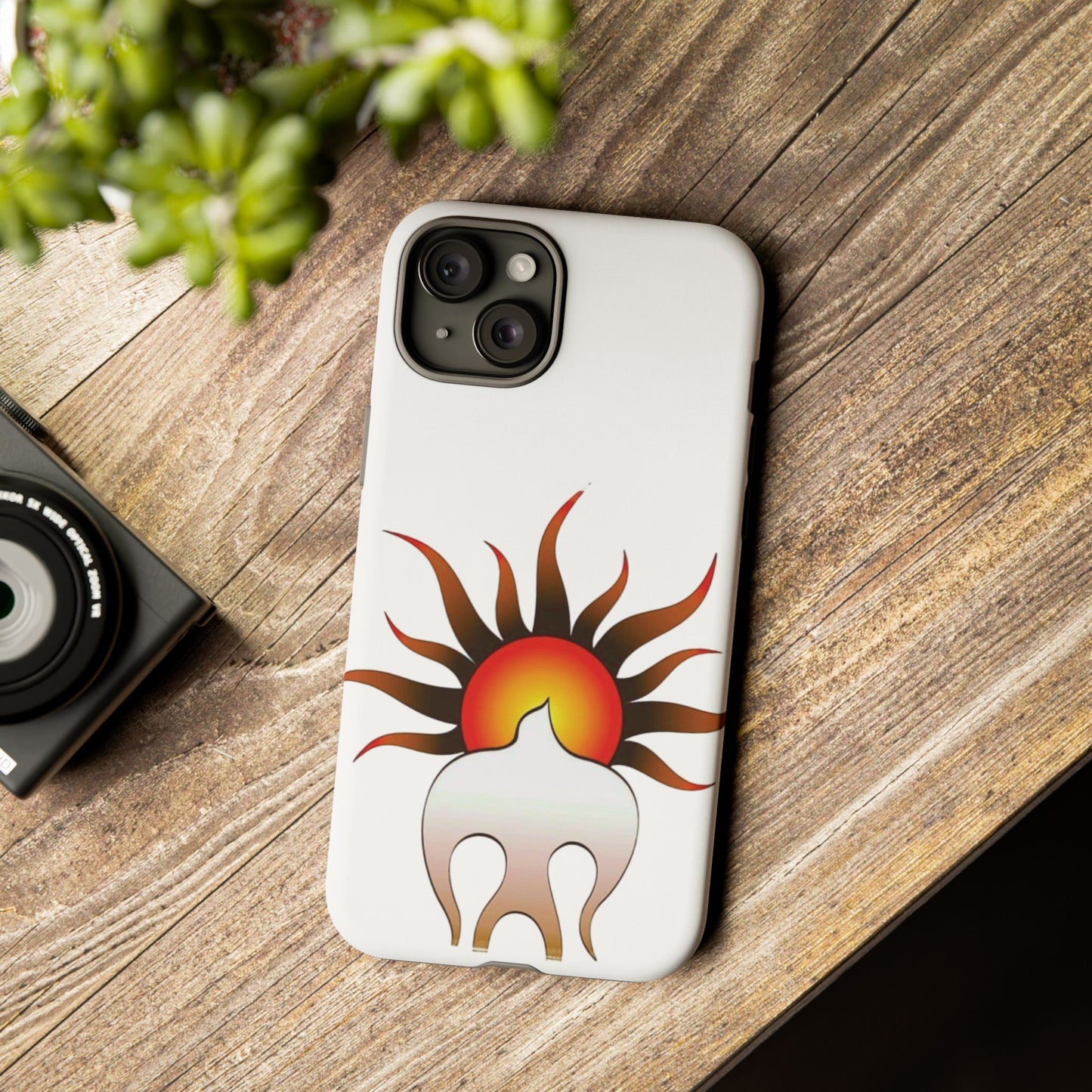 Sunburst Tough Phone Case – Stylish Protection for Outdoor Enthusiasts