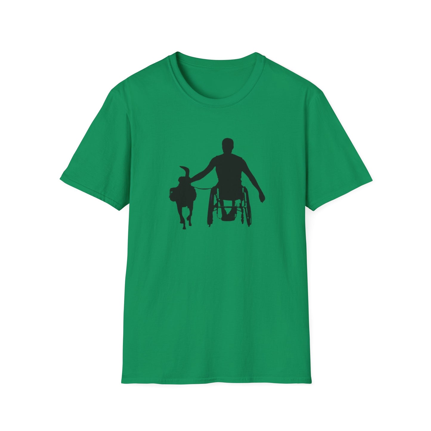 Empathy in Motion Unisex Softstyle T-Shirt – Inclusive Design for Pet Lovers