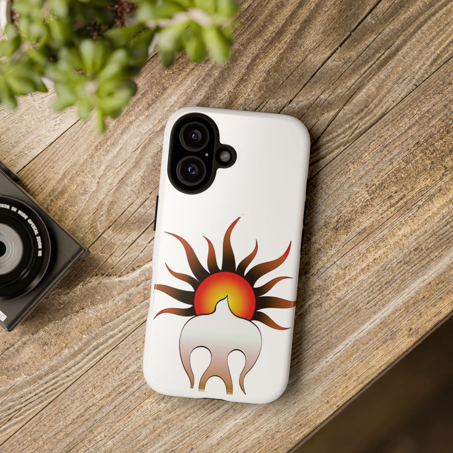 Sunburst Tough Phone Case – Stylish Protection for Outdoor Enthusiasts
