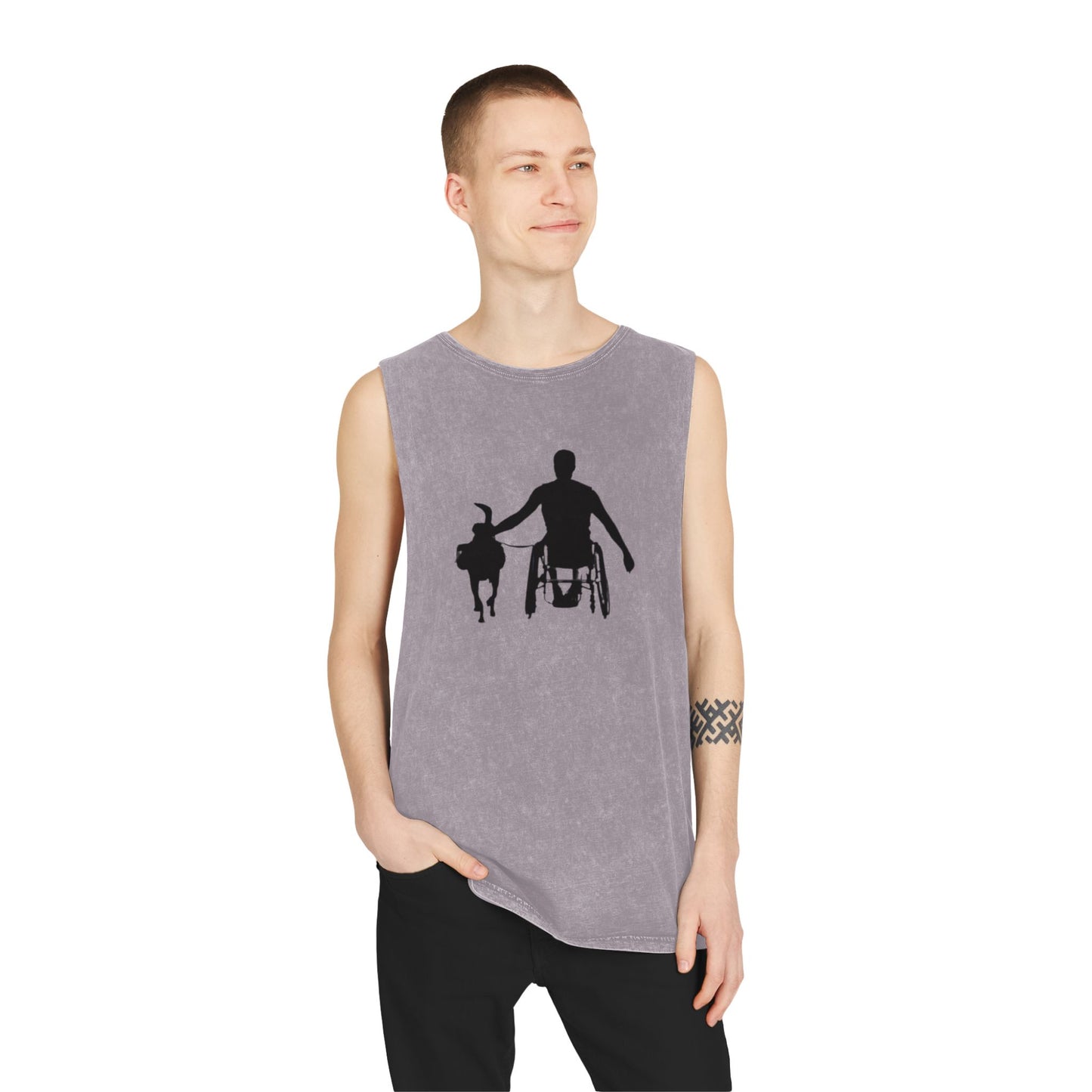 Empowerment Stonewash Tank Top for Active Living