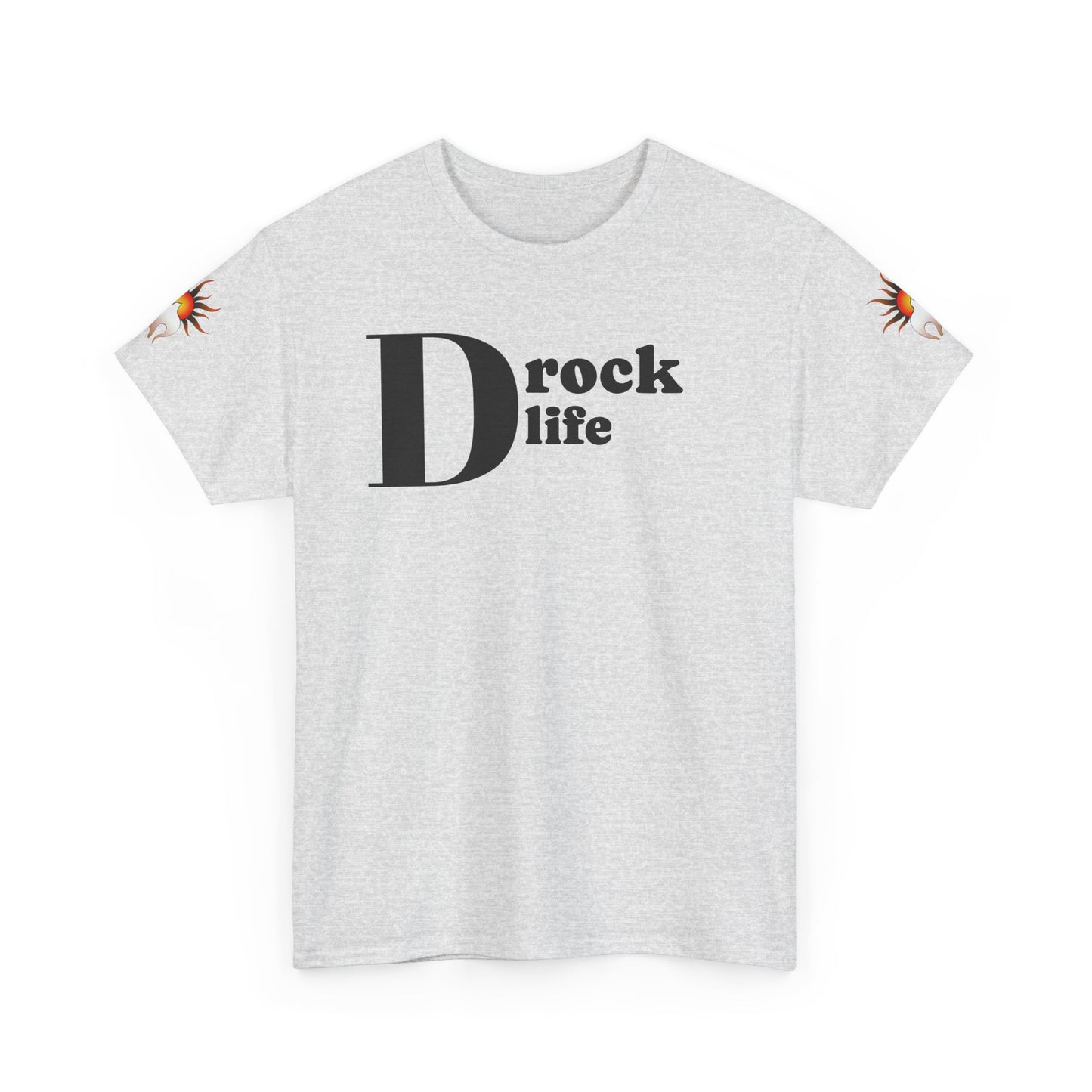 Drock Life Unisex Heavy Cotton Tee - Casual Graphic T-Shirt for Everyday Style