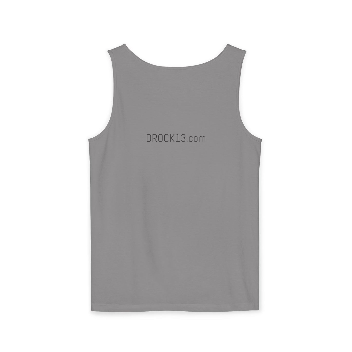 Unisex Garment-Dyed Tank Top - 'DROCK SUPPORT' - Casual Comfort for Every Occasion