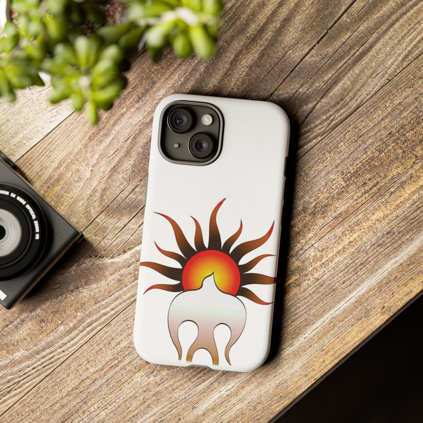 Sunburst Tough Phone Case – Stylish Protection for Outdoor Enthusiasts