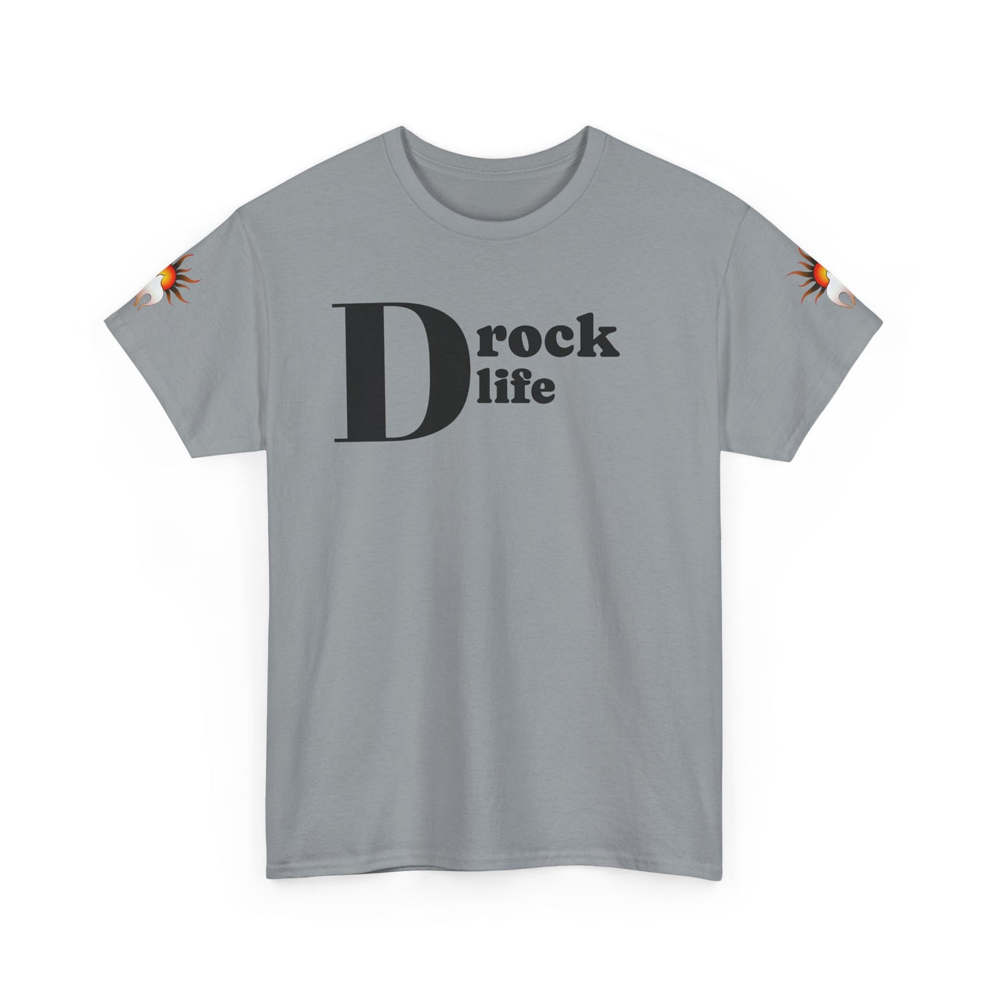 Drock Life Unisex Heavy Cotton Tee - Casual Graphic T-Shirt for Everyday Style