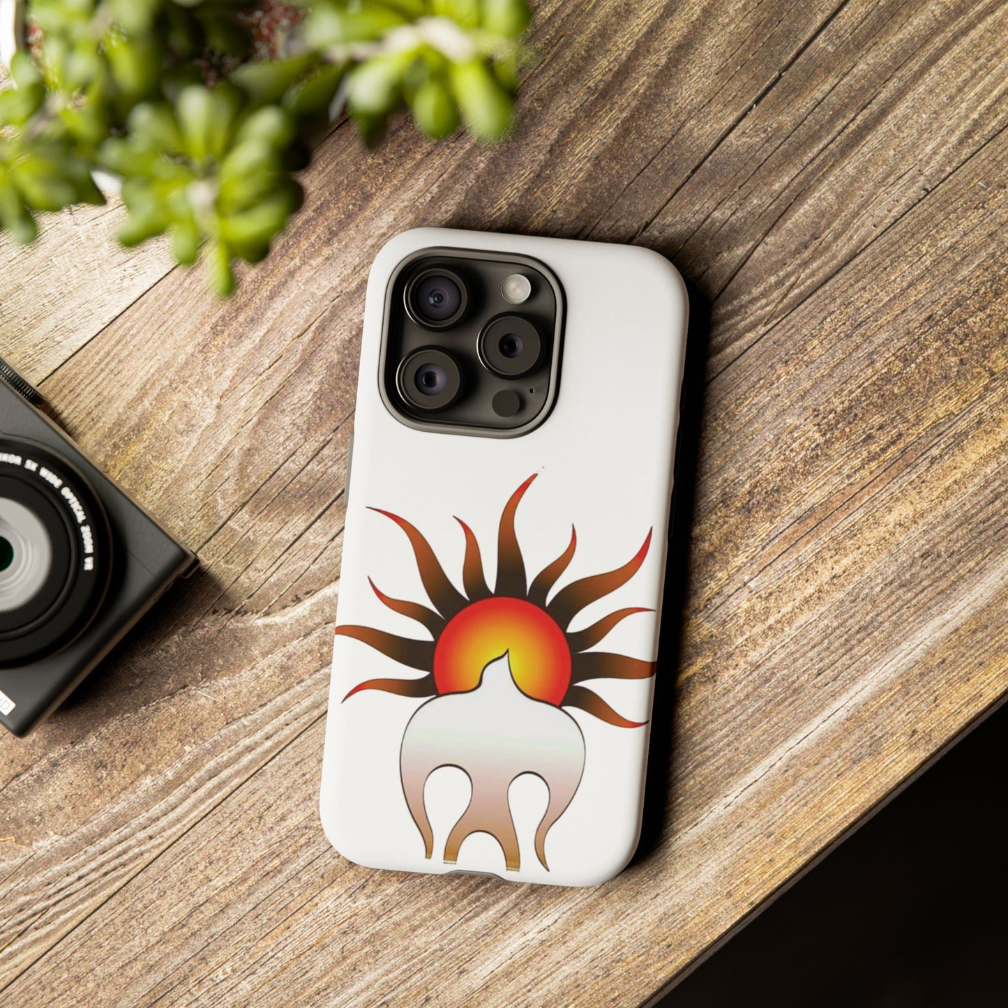 Sunburst Tough Phone Case – Stylish Protection for Outdoor Enthusiasts