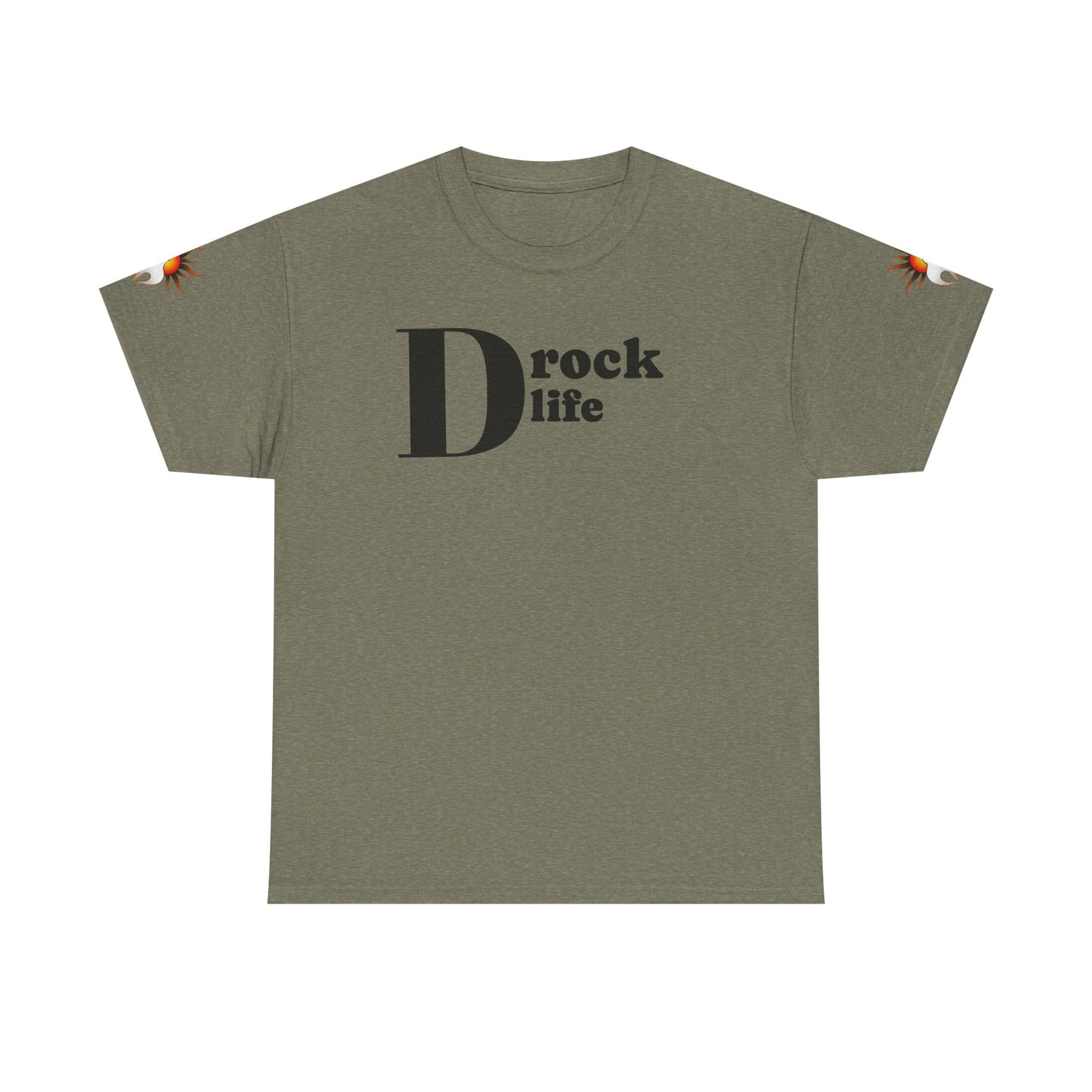 Drock Life Unisex Heavy Cotton Tee - Casual Graphic T-Shirt for Everyday Style