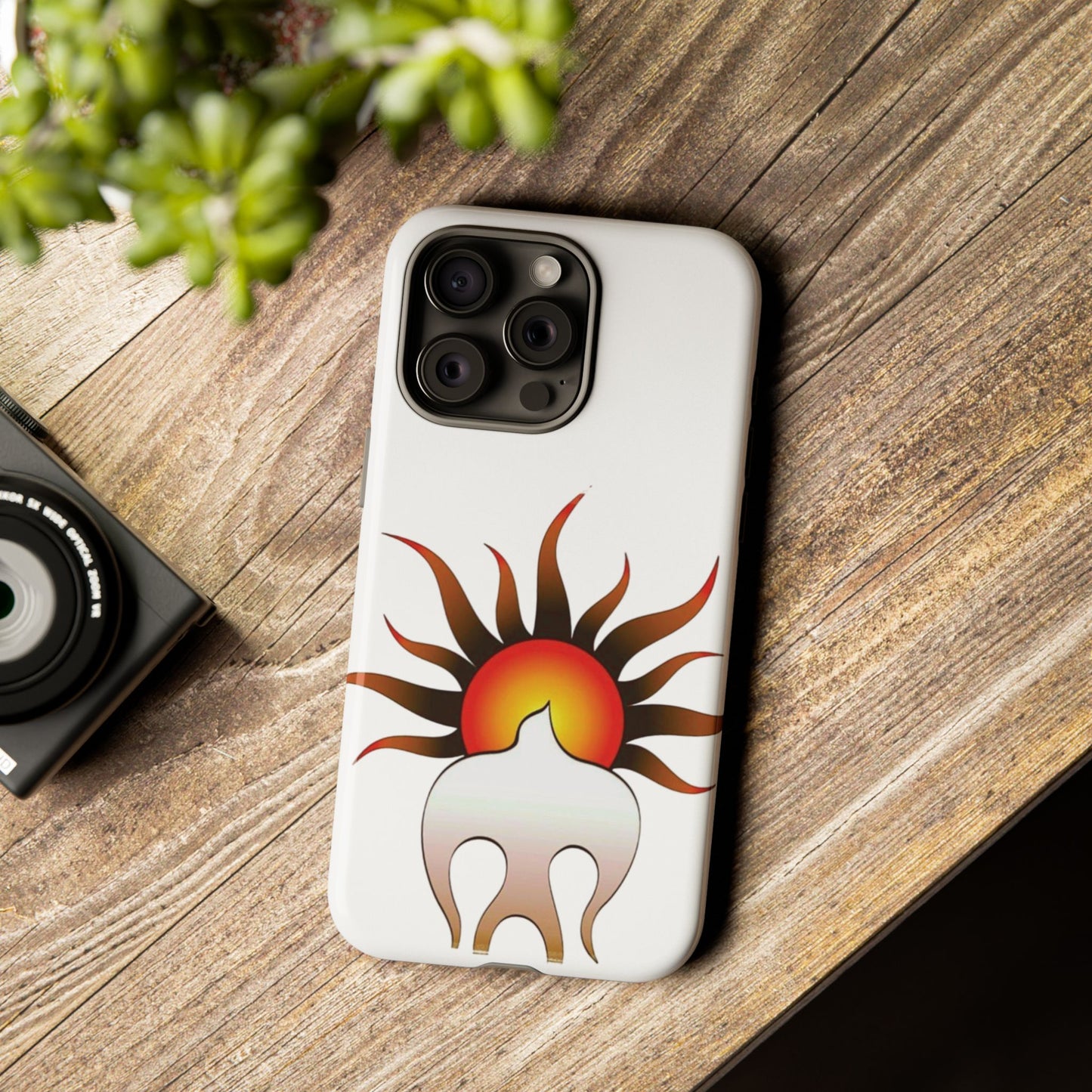 Sunburst Tough Phone Case – Stylish Protection for Outdoor Enthusiasts