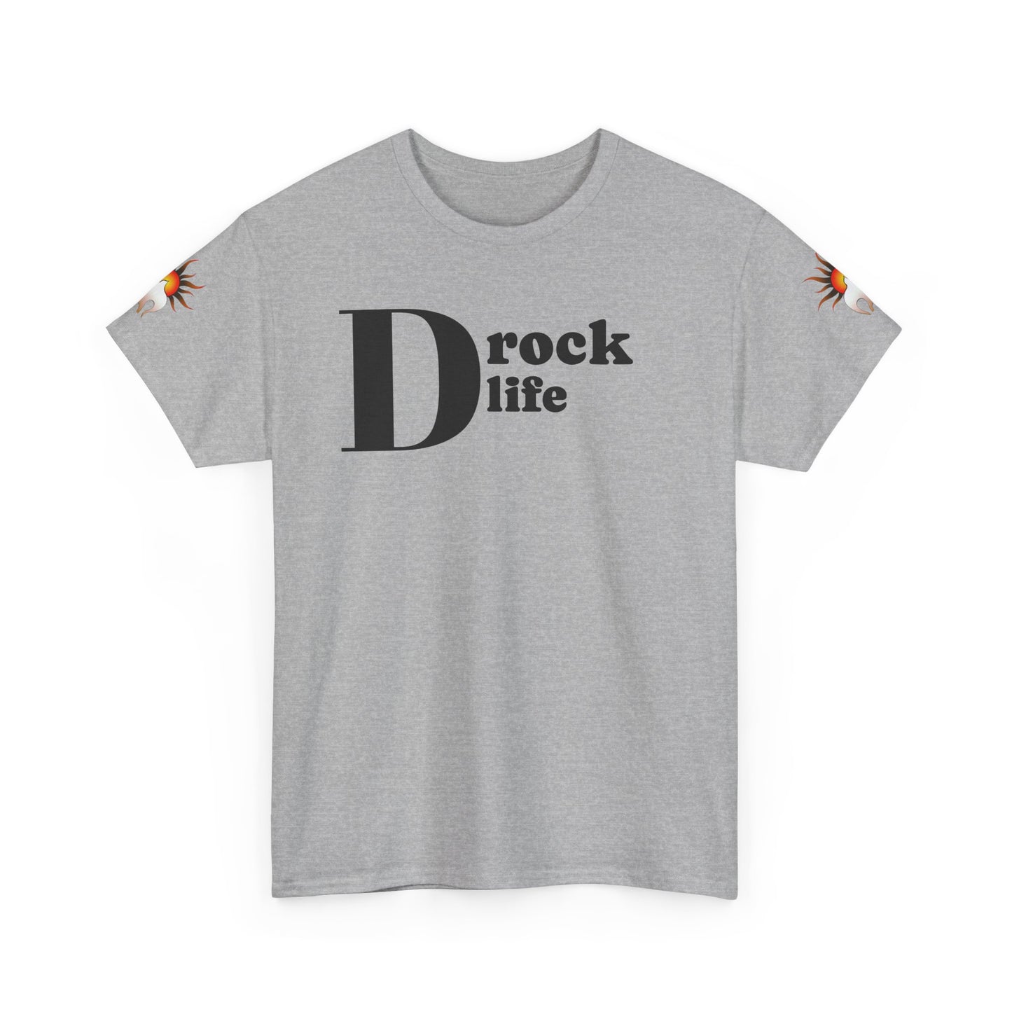 Drock Life Unisex Heavy Cotton Tee - Casual Graphic T-Shirt for Everyday Style