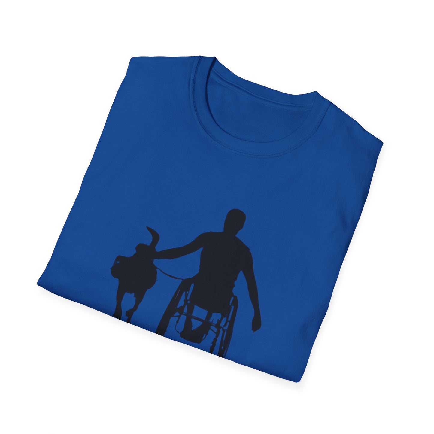 Empathy in Motion Unisex Softstyle T-Shirt – Inclusive Design for Pet Lovers