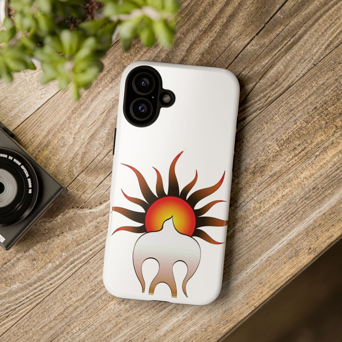Sunburst Tough Phone Case – Stylish Protection for Outdoor Enthusiasts