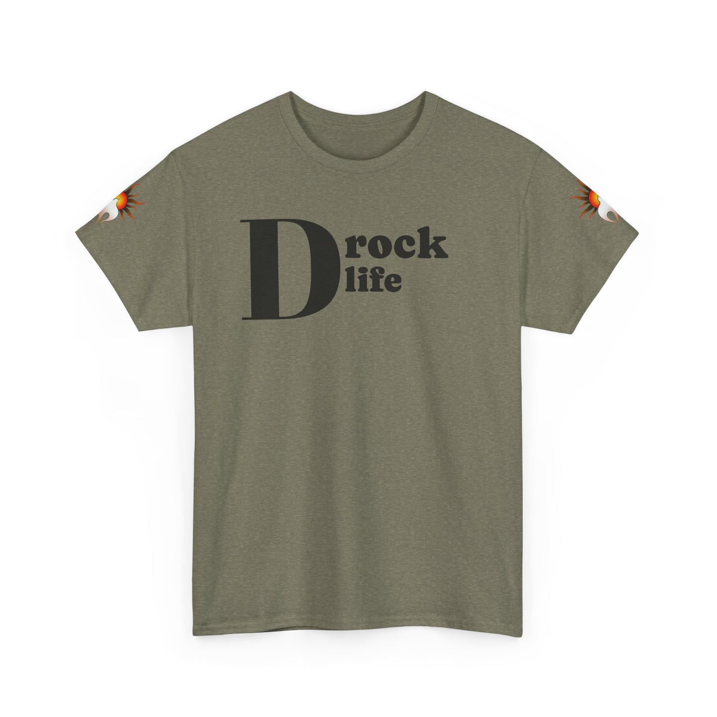 Drock Life Unisex Heavy Cotton Tee - Casual Graphic T-Shirt for Everyday Style