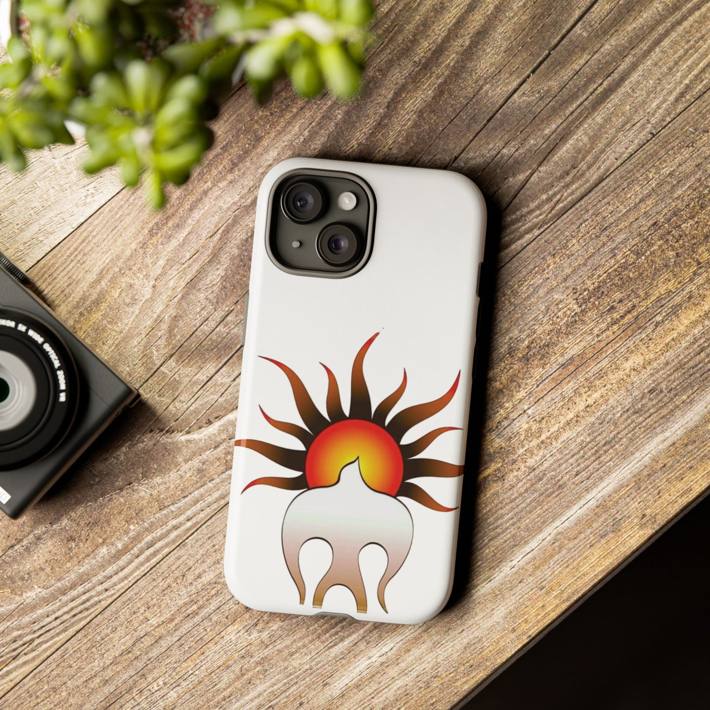 Sunburst Tough Phone Case – Stylish Protection for Outdoor Enthusiasts
