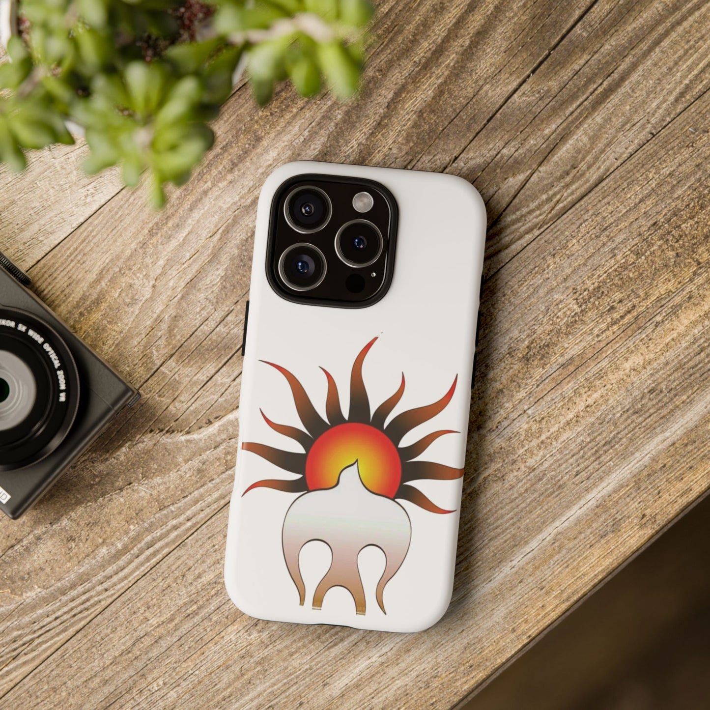 Sunburst Tough Phone Case – Stylish Protection for Outdoor Enthusiasts