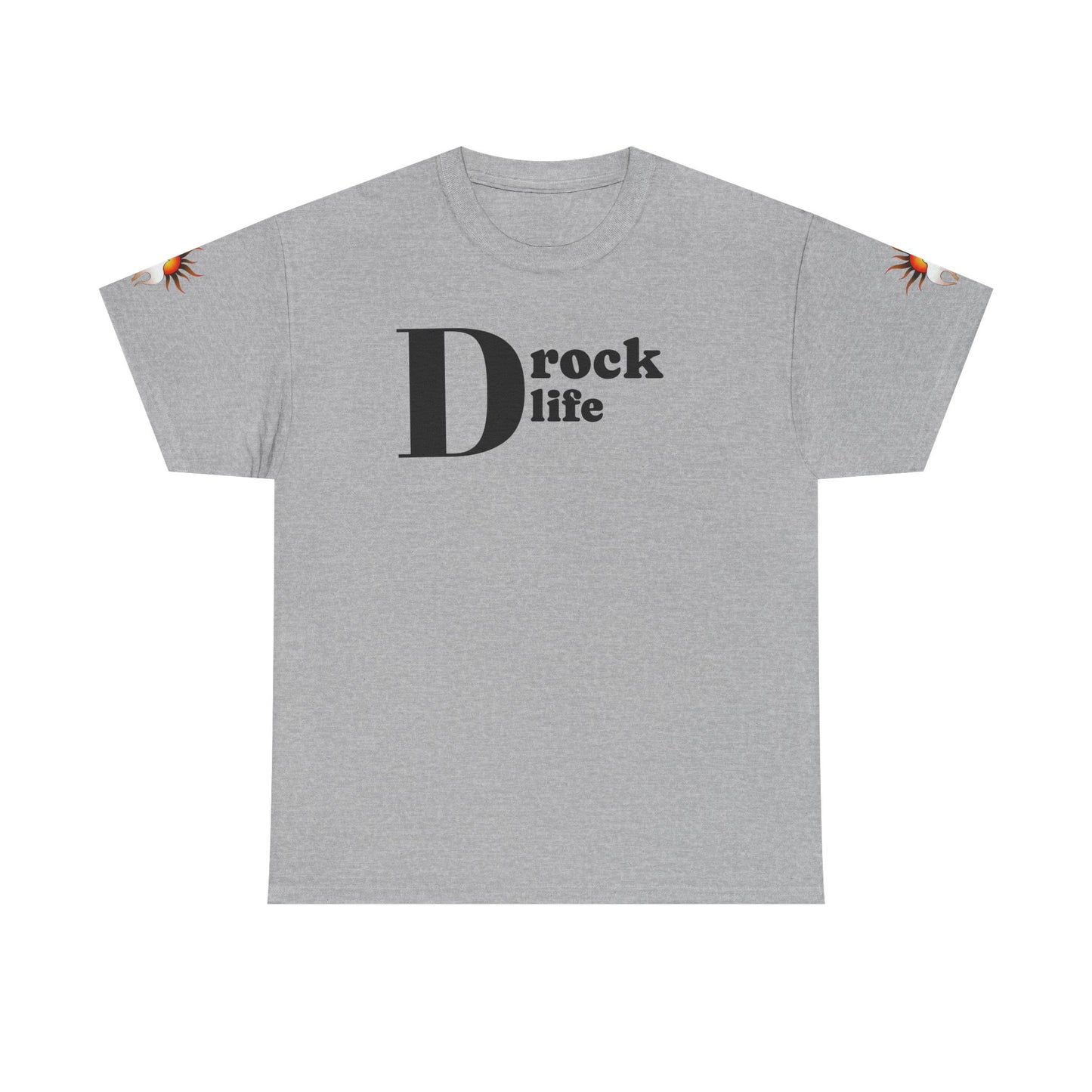 Drock Life Unisex Heavy Cotton Tee - Casual Graphic T-Shirt for Everyday Style