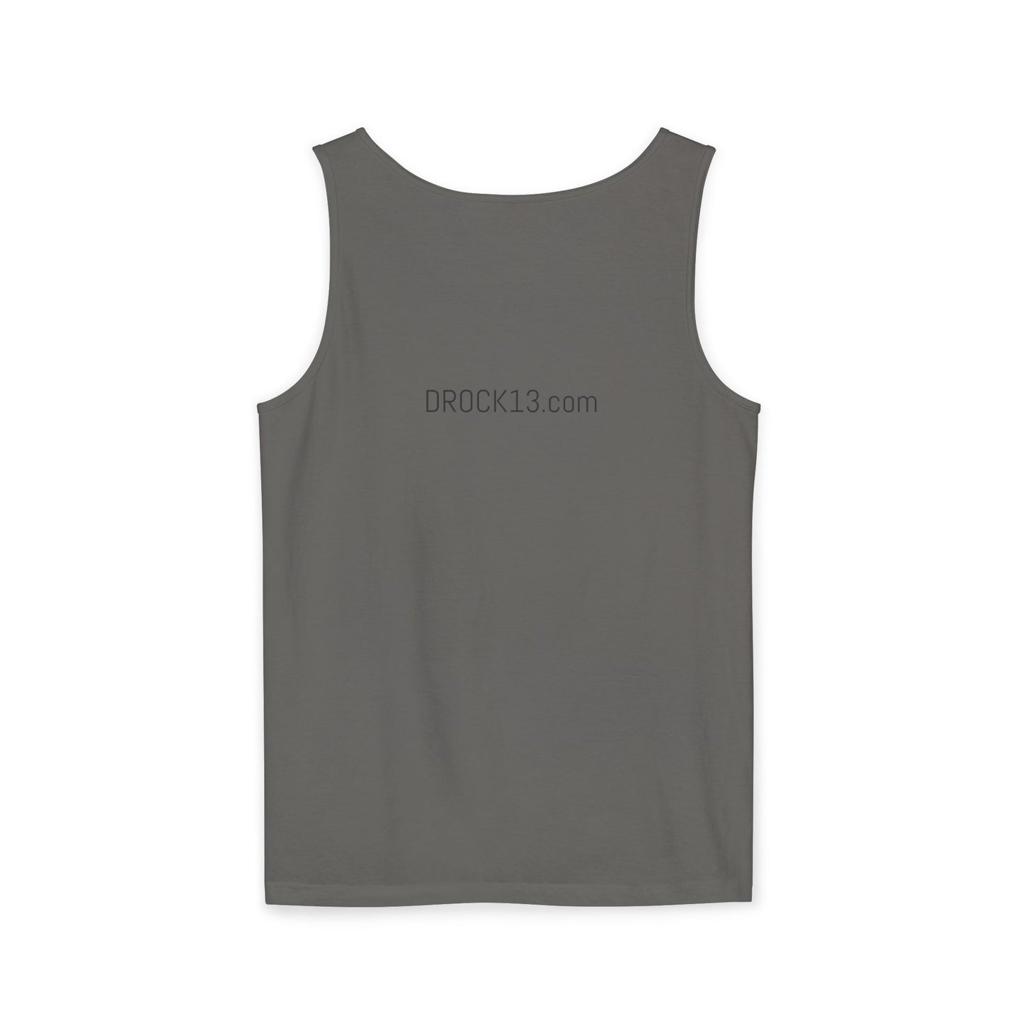 Unisex Garment-Dyed Tank Top - 'DROCK SUPPORT' - Casual Comfort for Every Occasion