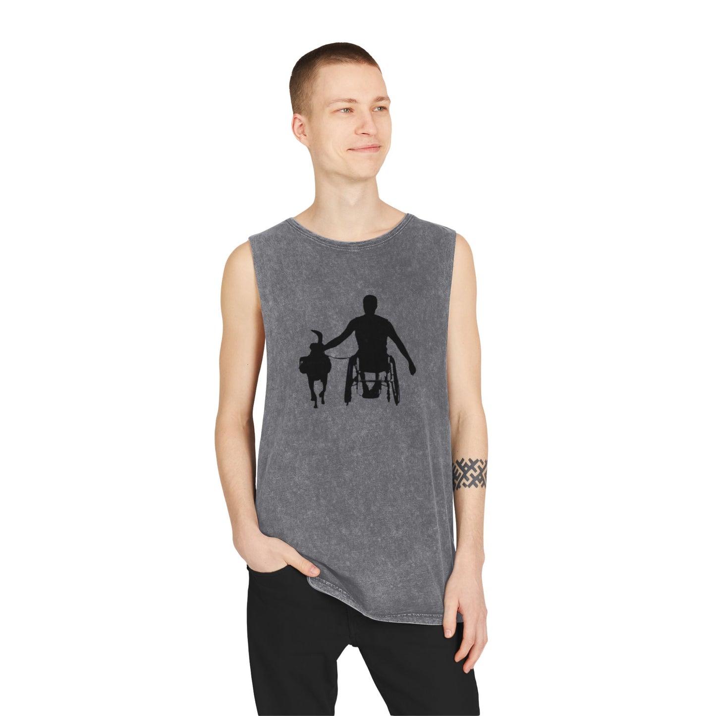 Empowerment Stonewash Tank Top for Active Living
