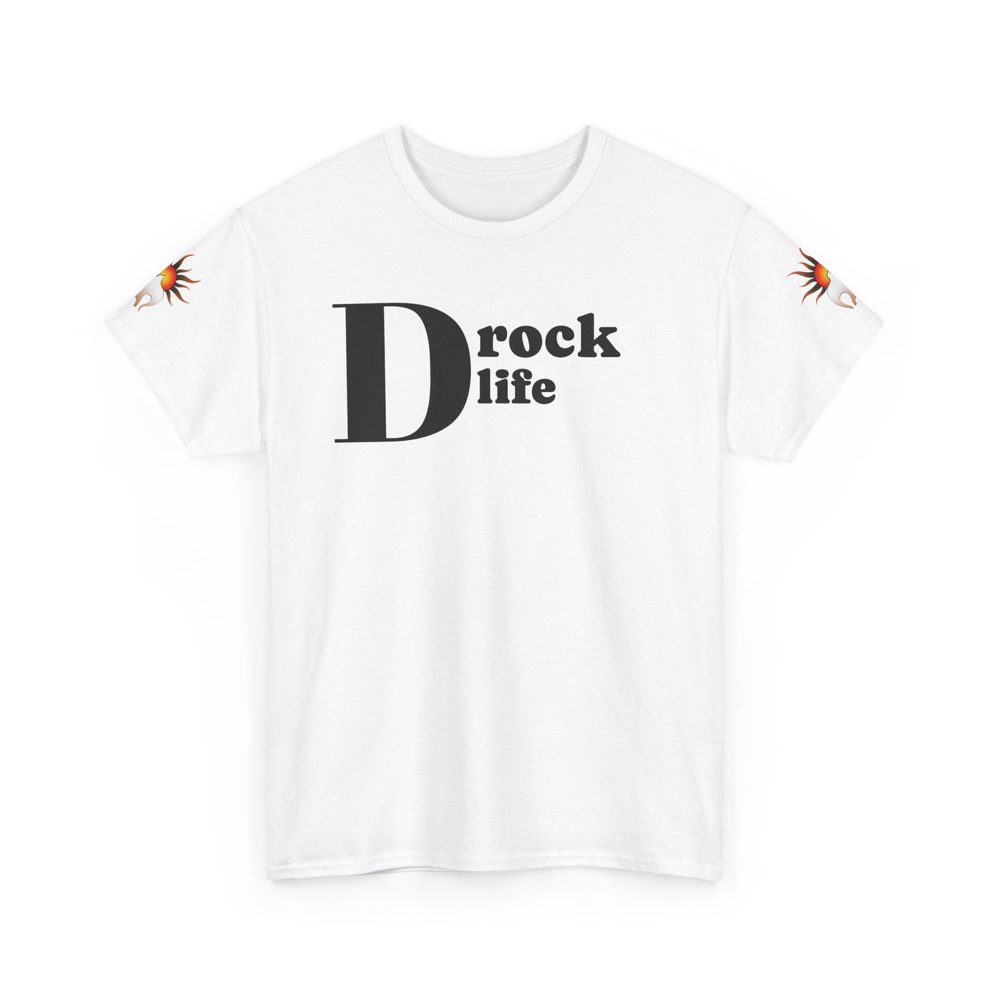 Drock Life Unisex Heavy Cotton Tee - Casual Graphic T-Shirt for Everyday Style